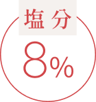 塩分8%
